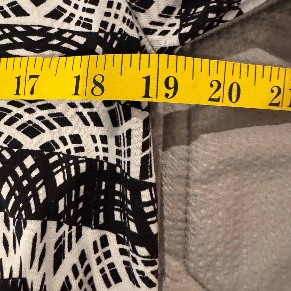 Celestial Print Tunic Blouse Black White Women's Medium Whimsigoth Soft Grunge - Picture 7 of 9